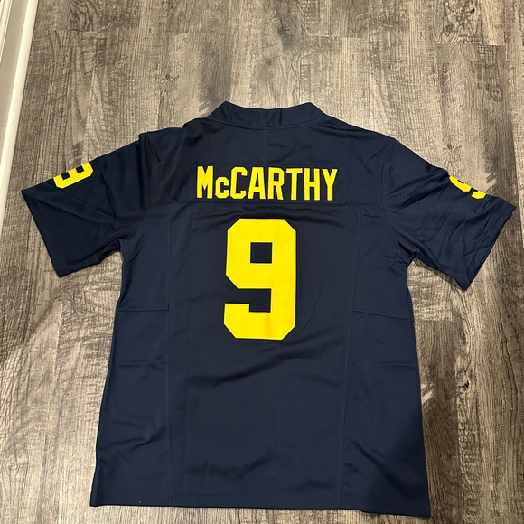 JJ McCarthy Michigan Wolverine 2024 National Championship Blue Jersey Size S-XXL - Picture 6 of 9